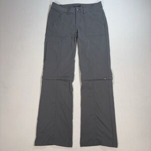 Prana Convertible Pants Women's 4 / 31x31 Gray Strerch Hiking Outdoor *READ*